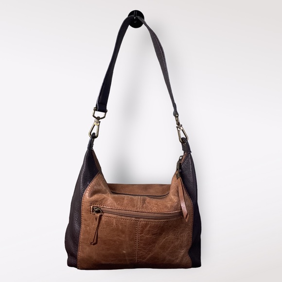 The Sak Alameda Hobo Purse Animal Print Shoulder Strap Exterior Zip Pocket - Picture 6 of 15